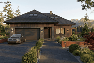 Projekt domu Alaris II G2 - parterowy z poddaszem dom o powierzchni 123,88 m², dach wielospadowy - ujęcie 5