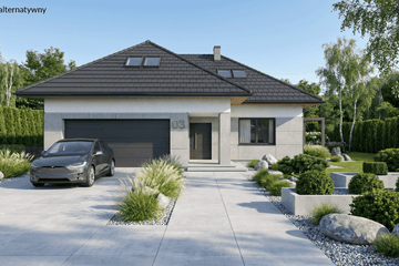 Projekt domu Alaris II G2 - parterowy z poddaszem dom o powierzchni 123,88 m², dach wielospadowy - ujęcie 9