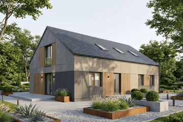 Projekt domu Rectus II - parterowy z poddaszem dom o powierzchni 144,28 m², dach dwuspadowy - ujęcie 7