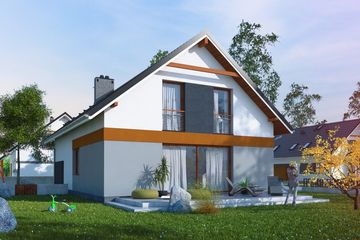  Projekt domu Propositus II G1 (SLS1115) - projekt domu parterowego z poddaszem - Zdjęcie 2