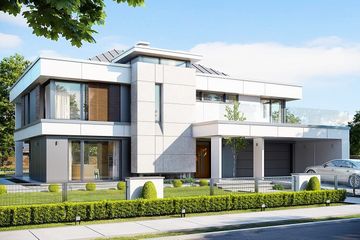  Projekt domu Willa Floryda 2 (WAH1843) - projekt domu z pełnym piętrem - Zdjęcie 1