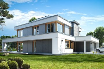  Projekt domu Willa Floryda 3 (WAH1844) - projekt domu z pełnym piętrem - Zdjęcie 3