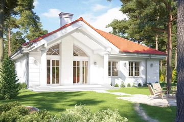  Projekt domu na Parkowej 2 (WAH1845) - projekt domu parterowego - Zdjęcie 2