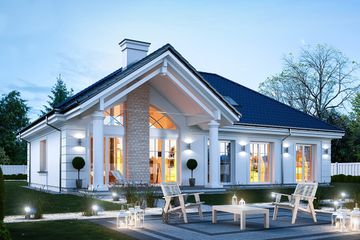  Projekt domu na Parkowej 6 (WAH1847) - projekt domu parterowego - Zdjęcie 2