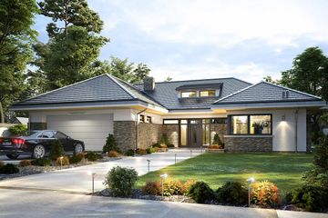  Projekt domu Wyjątkowy 2 (WAH1848) - projekt domu parterowego - Zdjęcie 1