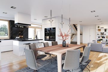  Projekt domu z widokiem 3 F (WAH1849) - projekt domu z pełnym piętrem - Zdjęcie 5