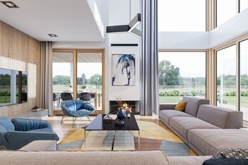  Projekt domu z widokiem 3 F (WAH1849) - projekt domu z pełnym piętrem - Zdjęcie 6