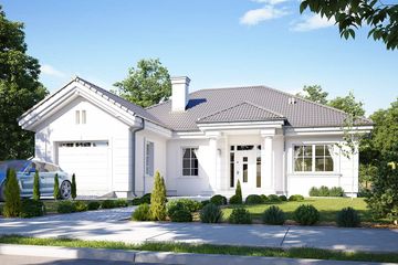 Projekt domu na parkowej 3 (WAH1853) - projekt domu parterowego - Zdjęcie 1
