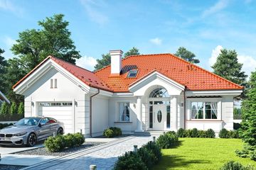  Projekt domu na parkowej 5 (WAH1854) - projekt domu parterowego - Zdjęcie 1