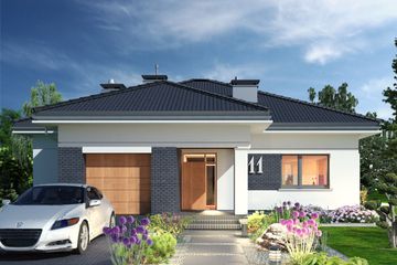  Projekt domu Domidea 1 w2 (WAC1093) - projekt domu parterowego - Zdjęcie 4