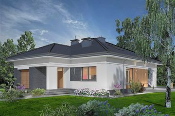  Projekt domu Domidea 1 w2 (WAC1093) - projekt domu parterowego - Zdjęcie 5