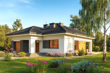  Projekt domu Domidea 1 w2 (WAC1093) - projekt domu parterowego - Zdjęcie 2