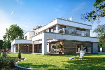  Projekt domu Willa Floryda 4 (WAH1855) - projekt domu z pełnym piętrem - Zdjęcie 3