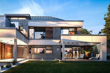  Projekt domu Willa Floryda 4 (WAH1855) - projekt domu z pełnym piętrem - Zdjęcie 4