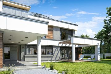  Projekt domu Willa Floryda 4 (WAH1855) - projekt domu z pełnym piętrem - Zdjęcie 5