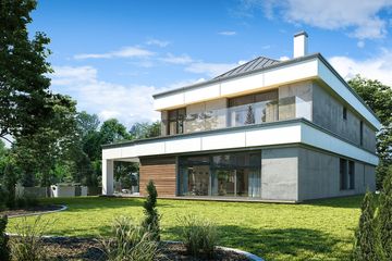  Projekt domu Willa Floryda 4 (WAH1855) - projekt domu z pełnym piętrem - Zdjęcie 6