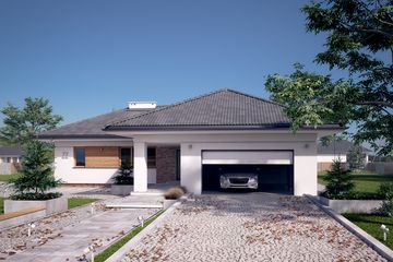  Projekt domu Ambrozja 10 (BSA2132) - projekt domu parterowego - Zdjęcie 1