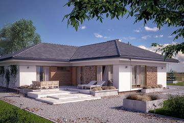  Projekt domu Ambrozja 10 (BSA2132) - projekt domu parterowego - Zdjęcie 2