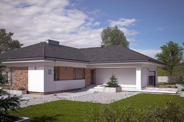  Projekt domu Ambrozja 10 (BSA2132) - projekt domu parterowego - Zdjęcie 3