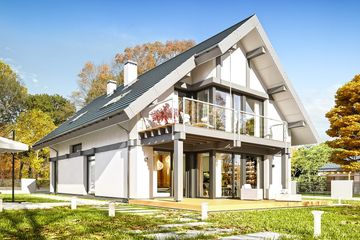  Projekt domu Otwarty 5 (WAH1856) - projekt domu parterowego z poddaszem - Zdjęcie 7