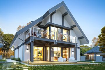  Projekt domu Otwarty 5 (WAH1856) - projekt domu parterowego z poddaszem - Zdjęcie 8