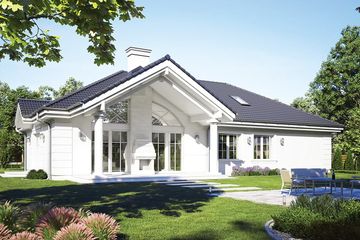  Projekt domu Willa Parkowa D (WAH1859) - projekt domu parterowego z poddaszem - Zdjęcie 2