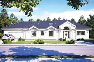  Projekt domu Willa Parkowa C (WAH1860) - projekt domu parterowego - Zdjęcie 1