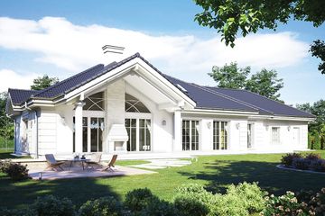  Projekt domu Willa Parkowa C (WAH1860) - projekt domu parterowego - Zdjęcie 2