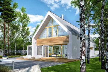  Projekt domu EX 19 II G2 energo plus (WRC2698) - projekt domu parterowego z poddaszem - Zdjęcie 2