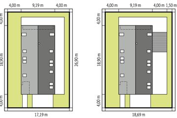  Projekt domu EX 19 II G2 energo plus (WRC2698) - projekt domu parterowego z poddaszem - Zdjęcie 4
