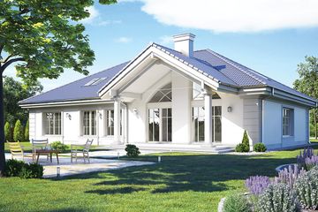  Projekt domu Rezydencja Parkowa 3 C (WAH1866) - projekt domu parterowego - Zdjęcie 2