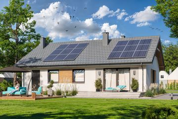 Projekt domu Tracja 2 Teriva - parterowy dom o powierzchni 99,38 m², dach dwuspadowy - ujęcie 4