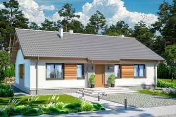 Projekt domu Tracja 2 Teriva (WOE1115) - projekt domu parterowego - Zdjęcie 1