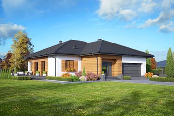  Projekt domu Arkowo g2 (KRP2142) - projekt domu parterowego - Zdjęcie 1