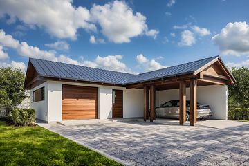  Projekt garażu G360 - Budynek garażowo - gospodarczy (PRA1382) - projekt garażu parterowego - Zdjęcie 1