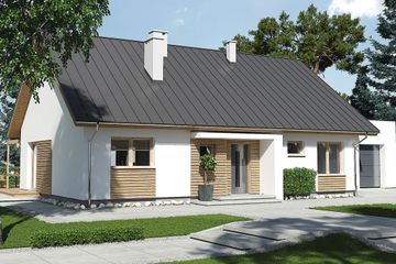  Projekt domu Diament A (WRD2705) - projekt domu parterowego - Zdjęcie 1