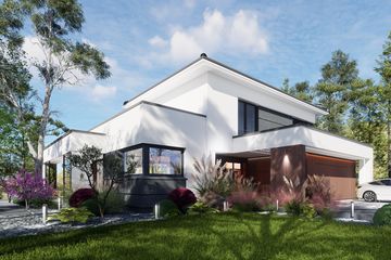  Projekt domu Domidea 104d 2G (WAC1094) - projekt domu z pełnym piętrem - Zdjęcie 4