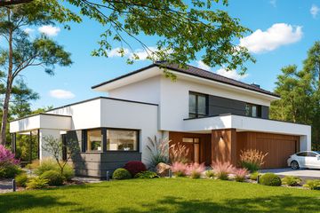  Projekt domu Domidea 104d 2G (WAC1094) - projekt domu z pełnym piętrem - Zdjęcie 3