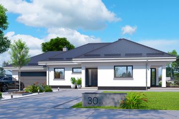  Projekt domu APS 030 + 2G (LUA1398) - projekt domu parterowego - Zdjęcie 1