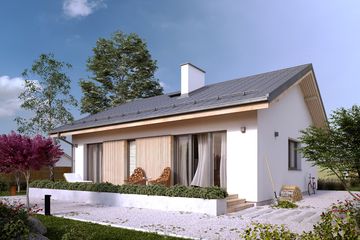  Projekt domu Fistaszek (BSA2134) - projekt domu parterowego - Zdjęcie 2