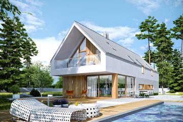  Projekt domu EX 20 G2 energo plus (WRC2705) - projekt domu parterowego z poddaszem - Zdjęcie 5