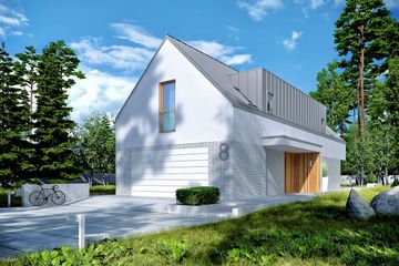  Projekt domu EX 20 G2 energo plus (WRC2705) - projekt domu parterowego z poddaszem - Zdjęcie 2