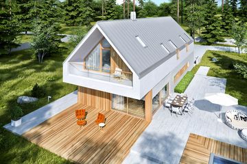  Projekt domu EX 20 G2 energo plus (WRC2705) - projekt domu parterowego z poddaszem - Zdjęcie 3