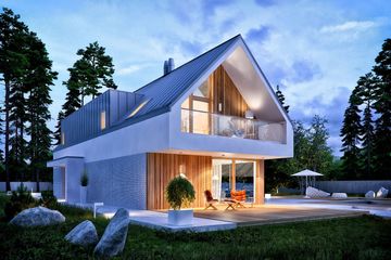  Projekt domu EX 20 G2 energo plus (WRC2705) - projekt domu parterowego z poddaszem - Zdjęcie 4