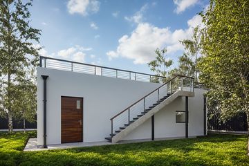  Projekt garażu G353 - Budynek garażowo - gospodarczy (PRA1384) - projekt garażu z pełnym piętrem - Zdjęcie 2