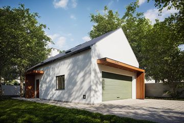  Projekt garażu G357 - Budynek garażowo - gospodarczy (PRA1386) - projekt garażu parterowego - Zdjęcie 1