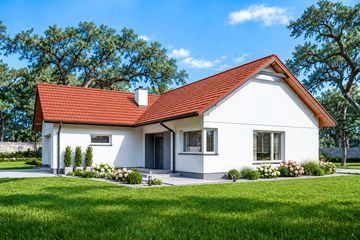 Projekt domu N4-G2 - parterowy dom o powierzchni 95,52 m², dach dwuspadowy - ujęcie 5