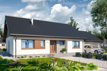  Projekt domu Tamara modern G2 (WOE1116) - projekt domu parterowego - Zdjęcie 1