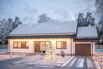  Projekt domu Tamara modern WZ (WOE1117) - projekt domu parterowego - Zdjęcie 1