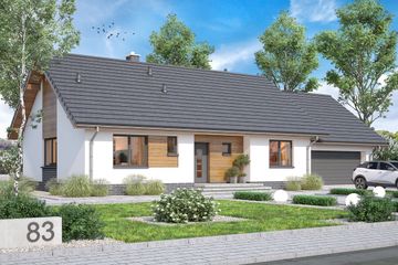  Projekt domu Mokka 5 s2 (WOF1109) - projekt domu parterowego - Zdjęcie 1